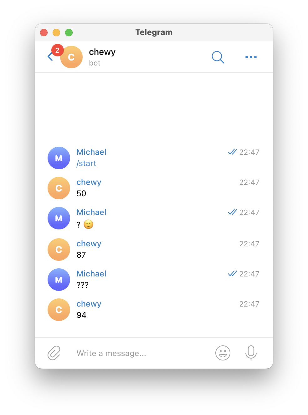 Rust Challenge 50 100 Telegram Bot Michael Aebli s Pages